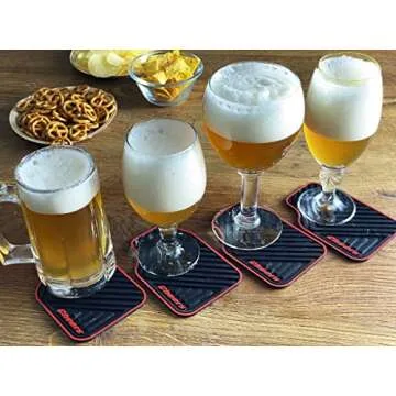 Triple Gifffted Silicone Drink Coasters, Funny Gag Novelty Car Enthusiasts Lovers Gifts for Men Him ...