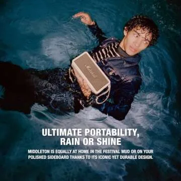 Marshall Middleton Portable Bluetooth Speaker - Cream