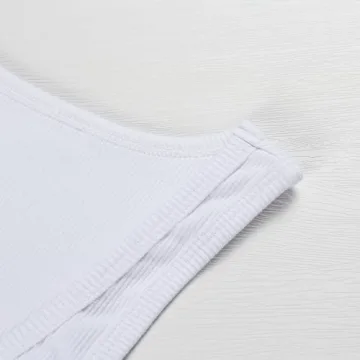 Artfish Women's Ribbed Crop Tank Top - Soft & Stretchy