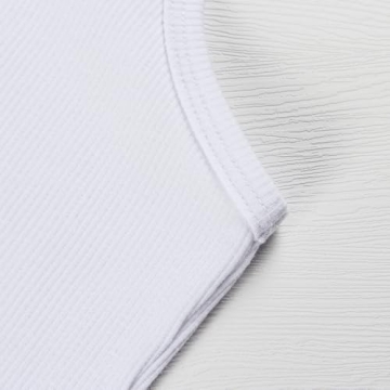 Artfish Women's Ribbed Crop Tank Top - Soft & Stretchy