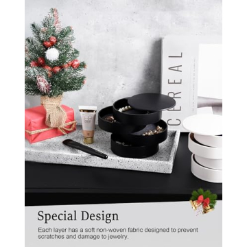 Stylish CONBOLA Jewelry Organizer for Women and Teens