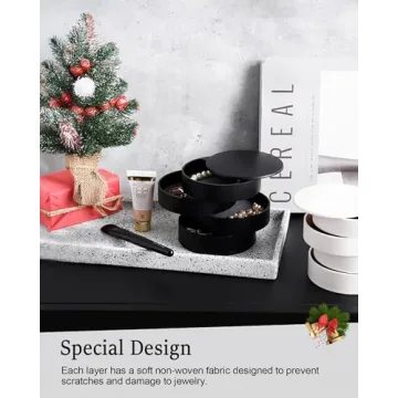 Stylish CONBOLA Jewelry Organizer for Women and Teens