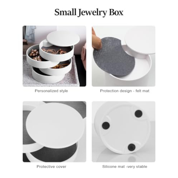Stylish CONBOLA Jewelry Organizer for Women and Teens