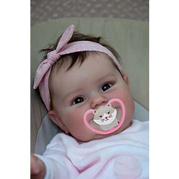 iCradle Lovely Real Look Reborn Baby Doll Girl 20 inch Silicone Baby Doll
