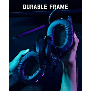 Gaming Headset for Xbox One Series X/S Ps5, Ps4, PC Switch, Noise Canceling Headphones with Microphone, 3.5mm Audio Jack, Auto-Adjust Headband