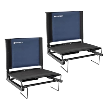 KINGROCK Stadium Seats for Bleachers with Back Support, Portable Folding Padded Stadium Chair for Te...