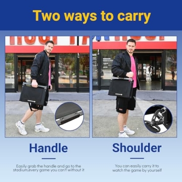 KINGROCK Portable Stadium Seats with Back Support for Comfort and Convenience