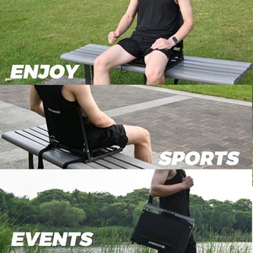KINGROCK Portable Stadium Seats with Back Support for Comfort and Convenience
