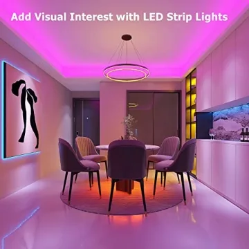 ZOZOO 100ft Led Lights for Bedroom(2 Rolls of 50ft), Smart RGB Led Strip Lights with 44-Key Remote & APP Control Music Sync with Color Changing for Home Party Festival Decoration