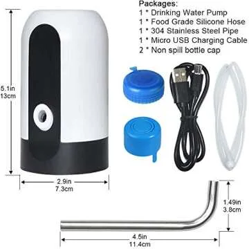 5 Gallon Water Bottle Pump - CHIVENIDO Portable Dispenser