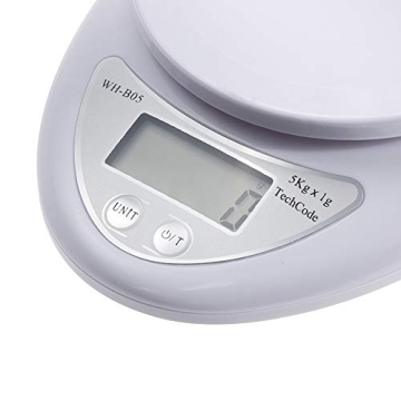 TechCode Cooking Diet Scale 5KG with LCD Display