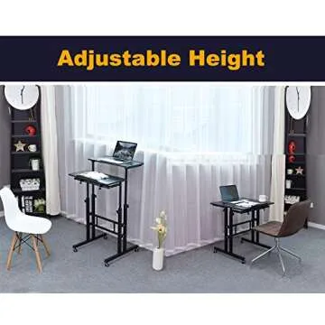 AIZ Mobile Standing Desk for Home Office and Small Spaces