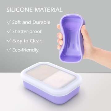 AIDIMMING Leakproof Silicone Soap Bar Holder for Travel