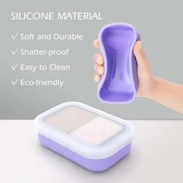 AIDIMMING Leakproof Silicone Soap Bar Holder for Travel
