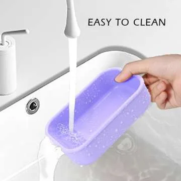 AIDIMMING Leakproof Silicone Soap Bar Holder for Travel