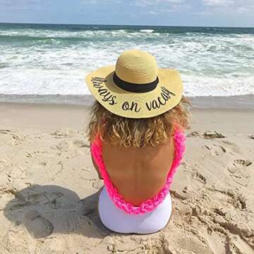 H-2017-AOV Embroidered Sun Hat for Stylish Beach Fun