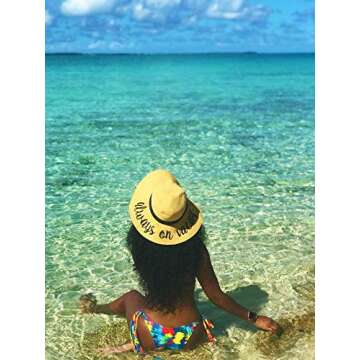 H-2017-AOV Embroidered Sun Hat for Stylish Beach Fun