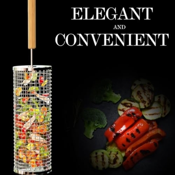 Ivtivfu 304 Stainless Steel Nesting Grill Baskets