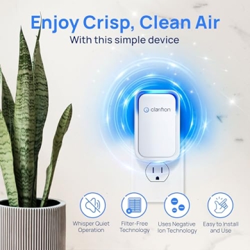 Clarifion Air Ionizers - Negative Ion Air Purifier 3 Pack