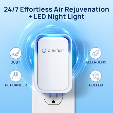 Clarifion Air Ionizers - Negative Ion Air Purifier 3 Pack