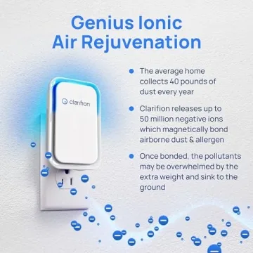 Clarifion Air Ionizers - Negative Ion Air Purifier 3 Pack