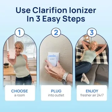 Clarifion Air Ionizers - Negative Ion Air Purifier 3 Pack