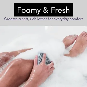 Avilana Silicone Exfoliating Body Scrubber - Gentle Shower Essential