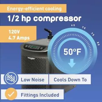 Active Aqua 0.5 HP Water Chiller for Cold Baths & Aquariums