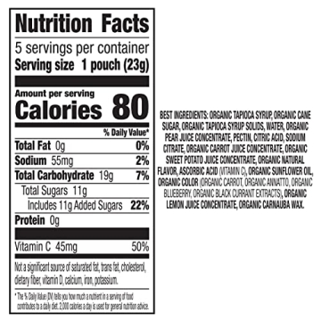 Annie's Organic Bernie's Farm Fruit Snacks, 5 Pouches, Gluten Free