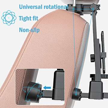 VRBFF Car Backseat Tray - Foldable Desk for Travel