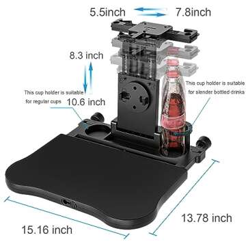 VRBFF Car Backseat Tray - Foldable Desk for Travel