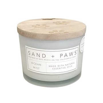 Sand + Paws Scented Candle - Ocean Mist - Additional Scents and Sizes – Luxurious Air Freshening J...