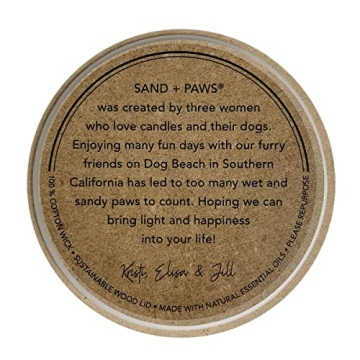 Sand + Paws Scented Candle Neutralizes Pet Odors