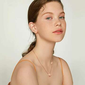 VNOX Women's Adjustable Butterfly Jewelry Set