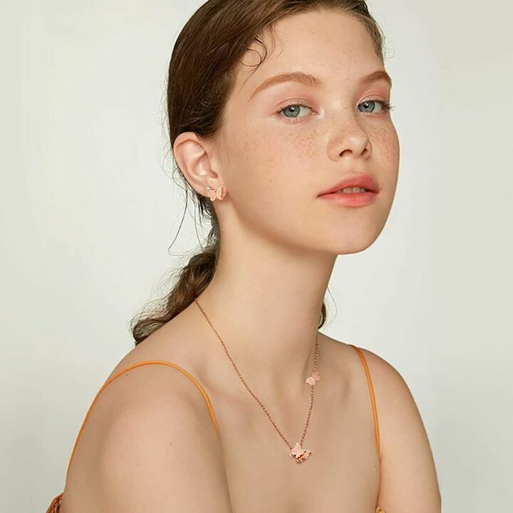 VNOX Women's Adjustable Butterfly Jewelry Set