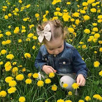 Baily Original Linen Bow Hair Clips Baby Girls Women Large Sailor Bows Kids Baby and Mom Hair Bow Alligator Clips White Red Navy Pink Neutral Bow