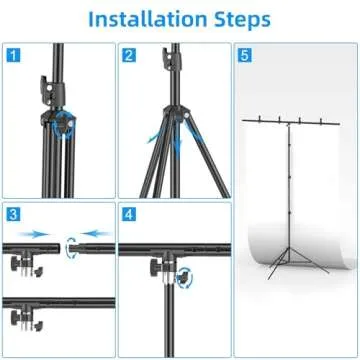 Portable EMART Backdrop Stand for Photography and Video Usage