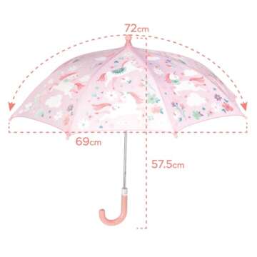 Stephen Joseph Kids Color Changing Umbrella for Rain