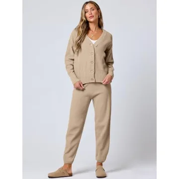 ANRABESS Women 2 Piece Cardigan Set for Cozy Fall Style