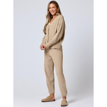 ANRABESS Women 2 Piece Cardigan Set for Cozy Fall Style