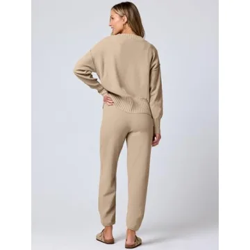 ANRABESS Women 2 Piece Cardigan Set for Cozy Fall Style