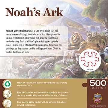 MasterPieces Noah's Ark 550 Piece Jigsaw Puzzle for Families