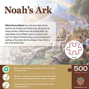MasterPieces Noah's Ark 550 Piece Jigsaw Puzzle for Families