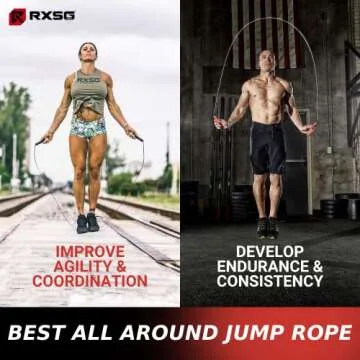 Rx Smart Gear Jump Rope - Black Ops Ergonomic Handles with Trans Black Cable Buff 3.4 8'0" | Jump Smart Weighted Speed Rope for Sports & Fitness, MMA, HIIT, Cardio & Functional Workout