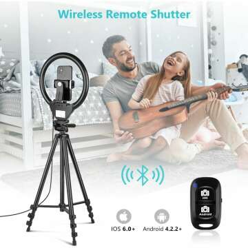 Sensyne 10'' Ring Light with Tripod & Phone Holder