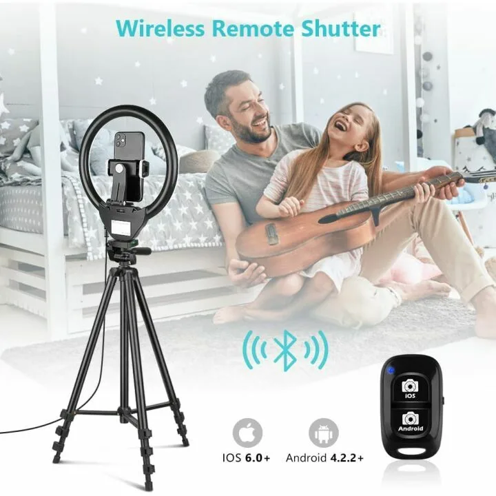 Sensyne 10'' Ring Light with Tripod & Phone Holder