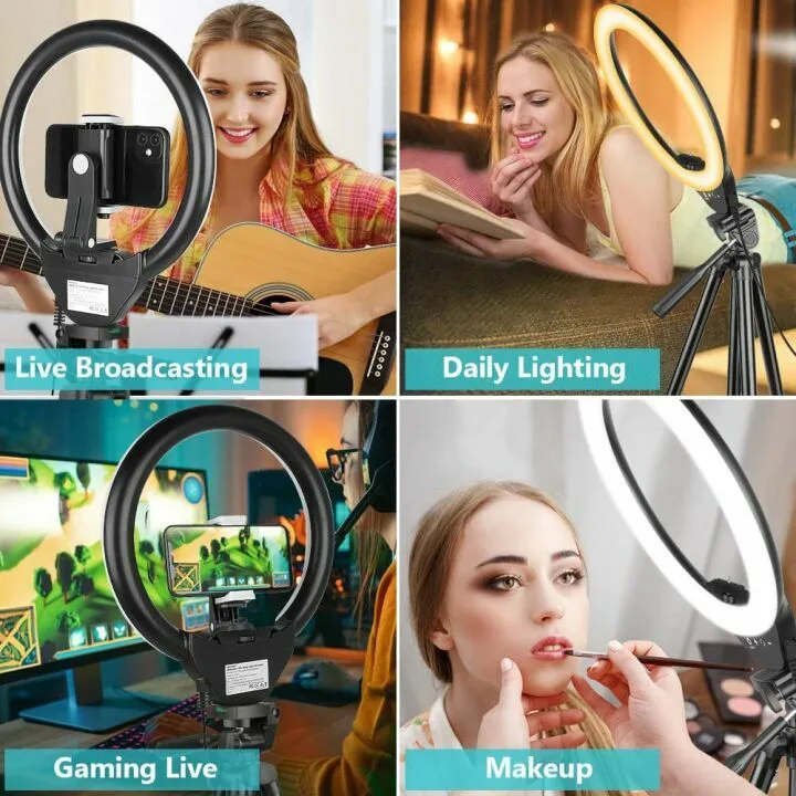 Sensyne 10'' Ring Light with Tripod & Phone Holder