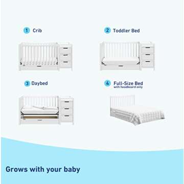 Graco Remi Convertible Crib & Changer For All Ages