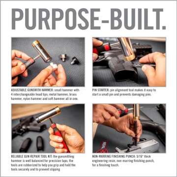 Real Avid Hammer Set & Punch - Perfect Tool Kit for Gunsmithing