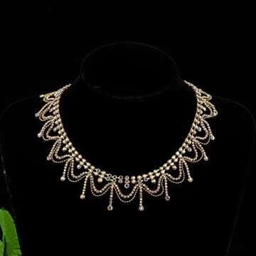 KAOYOO Rhinestone Tassel Chain for Creative Projects